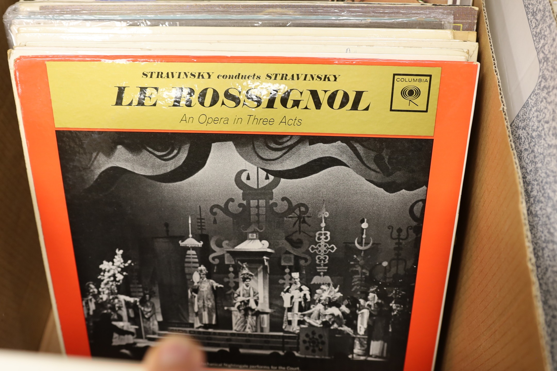 Approximately 150 assorted vinyl LP's, mainly classical to include Dorothy Masuka And Jobs Combination, Ingalo, signed, Oliver Mtukudzi Greatest Hits, Istvan Kertesz Vienna Philharmonic Dvorak New World Symphony and sund